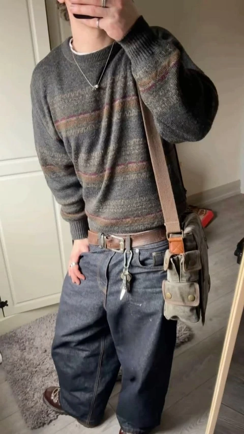 A man taking a selfie in front of a mirror.